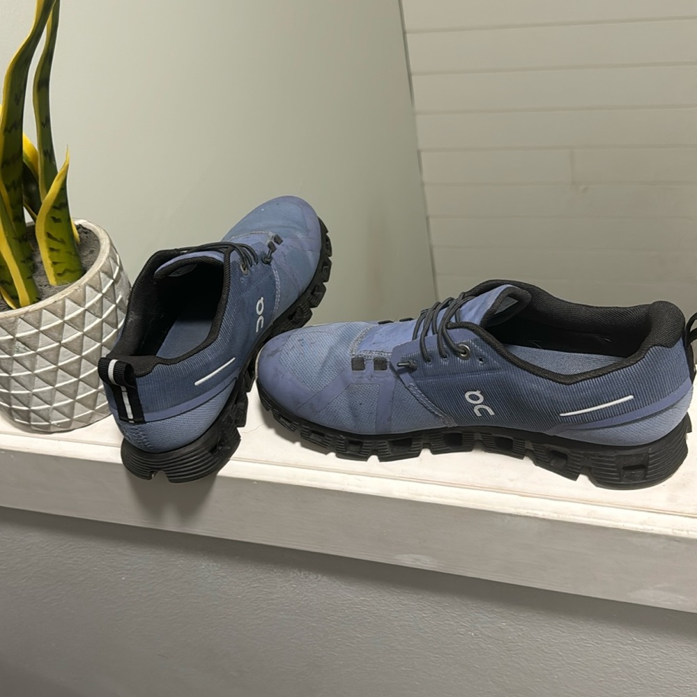 On Running Blue and Black Sneakers